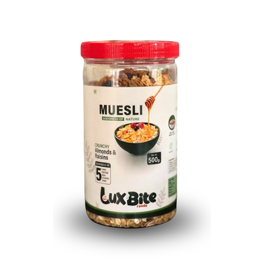 LuxBite Crunchy Almonds & Raisins Muesli